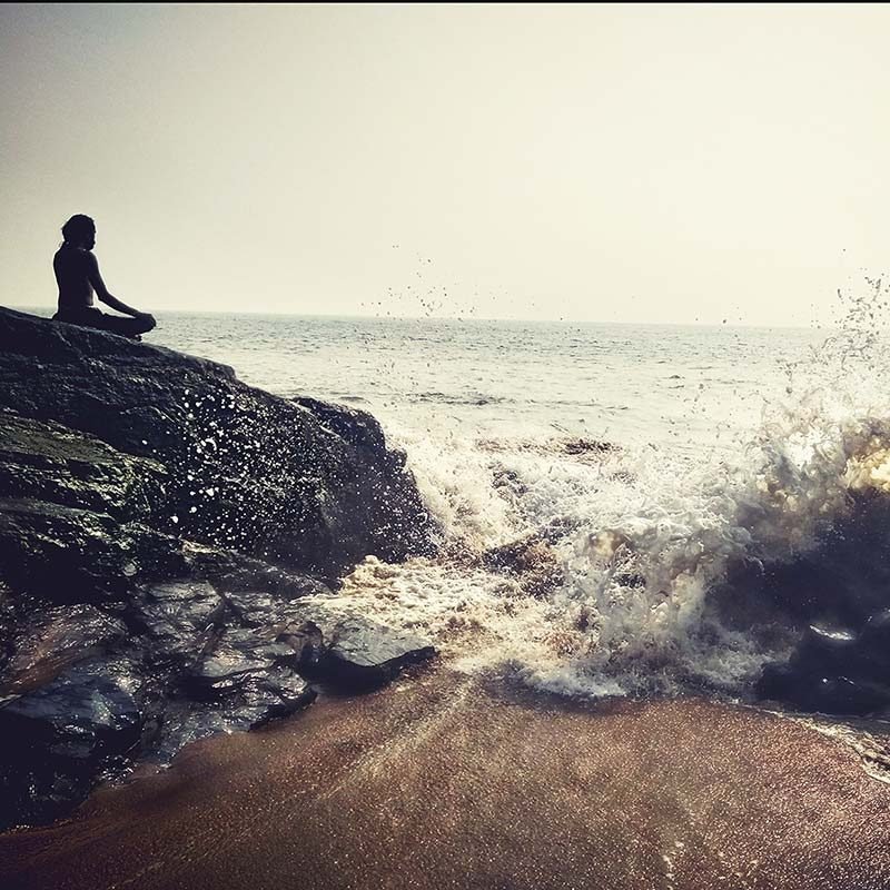 meditation on the rock shree hari yoga school