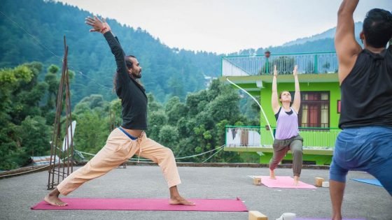Warrior I Pose (Virabhadrasana I), ashtanga yoga, shree hari yoga