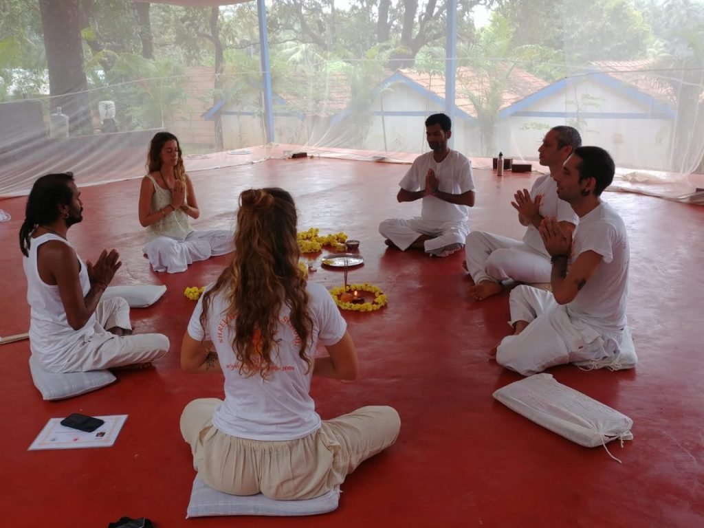 prayercircle | Yoga Teacher Training in India at Shree Hari School | Certified YTT course 200 hour yoga teacher training India