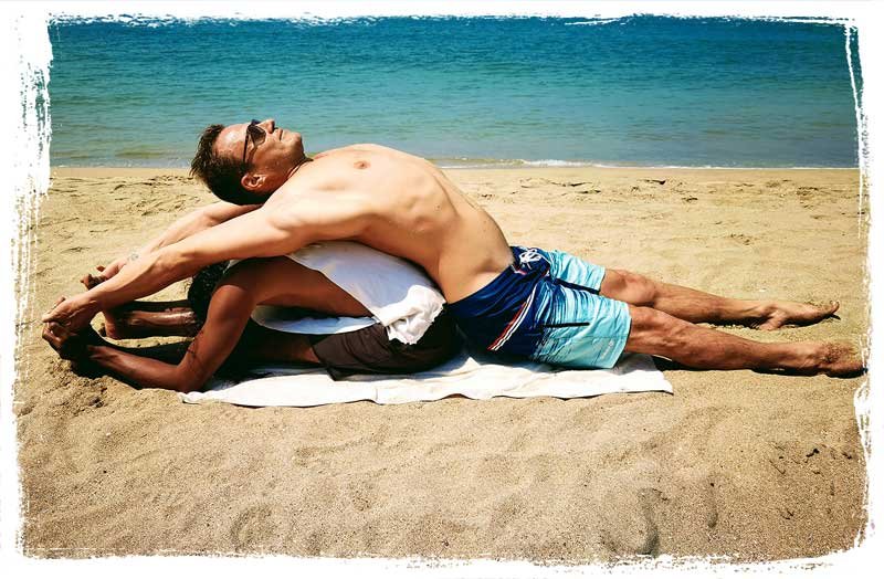 forwardfold and supportedbackbend