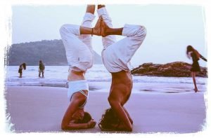 douple twin headstand