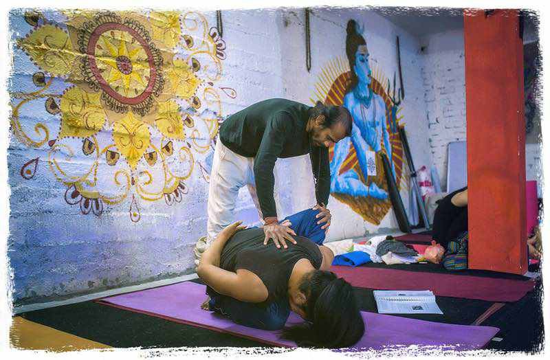 dharamsala-inside | Yoga Teacher Training in India at Shree Hari School | Certified YTT course Ashtanga yoga teacher with student