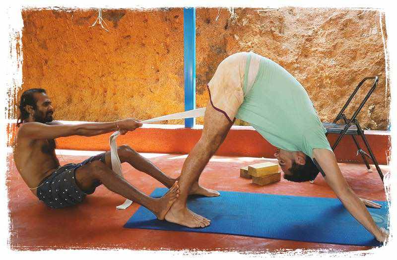 yoga with straps