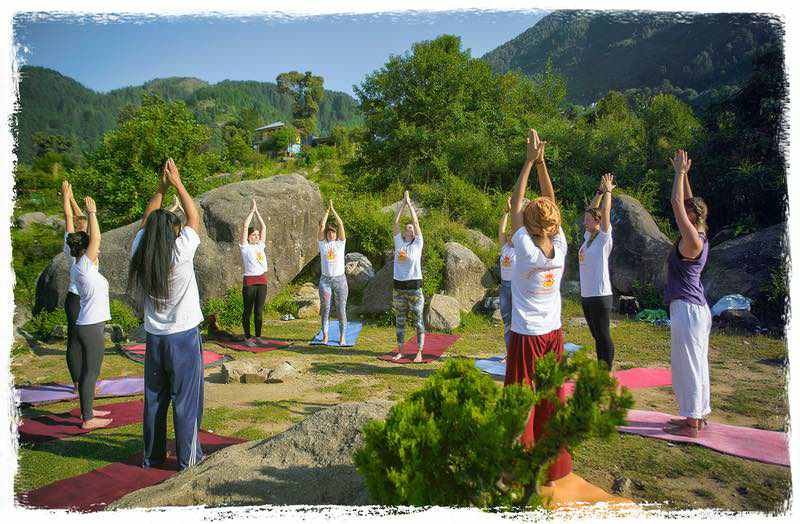 suryanamasakar | Yoga Teacher Training in India at Shree Hari School | Certified YTT course teaching practice