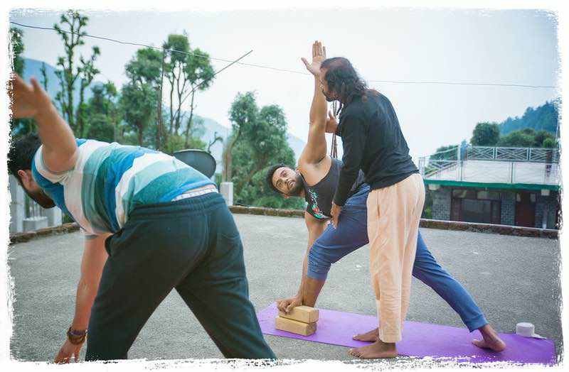 triangel | Yoga Teacher Training in India at Shree Hari School | Certified YTT course Triangle pose