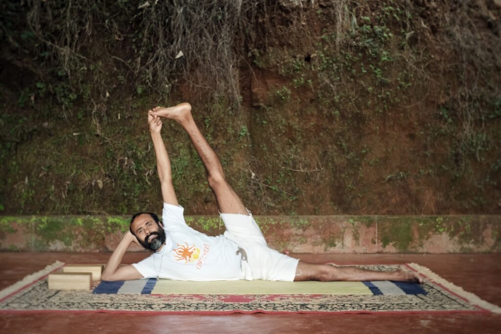 Anantasana- Side-Reclining Pose