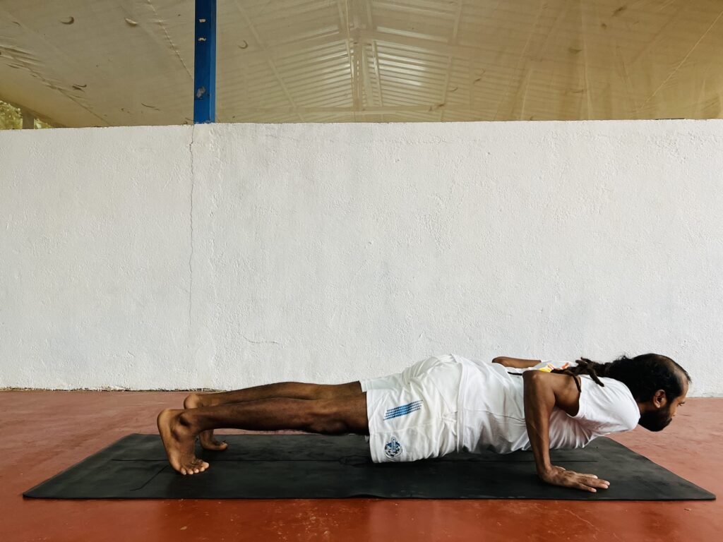 Four-limbed staff pose